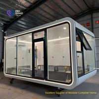 Maison Modulaire Préfabriquée Conteneurisée Moderne Personnalisée en Usine, Type Cabine Apple, Capsule Spatiale Mobile avec Salle de Bain, Cuisine, Salon et Chambre à Coucher