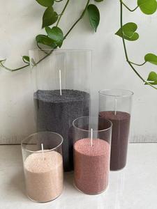 Jarrón de Vidrio Transparente de 32 Pulgadas (100 cm), Alto y Largo, para Flores, con Efecto Térmico Flotante, para Velas de Pilar, Centro de Mesa para Bodas - Product Image 6