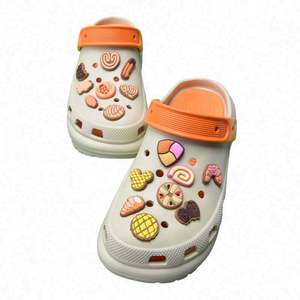 Automne sabots breloques accessoires automnaux charme café gland citrouille <span class=keywords><strong>Orange</strong></span> chaussures breloques pour les cadeaux de Thanksgiving - Product Image 4