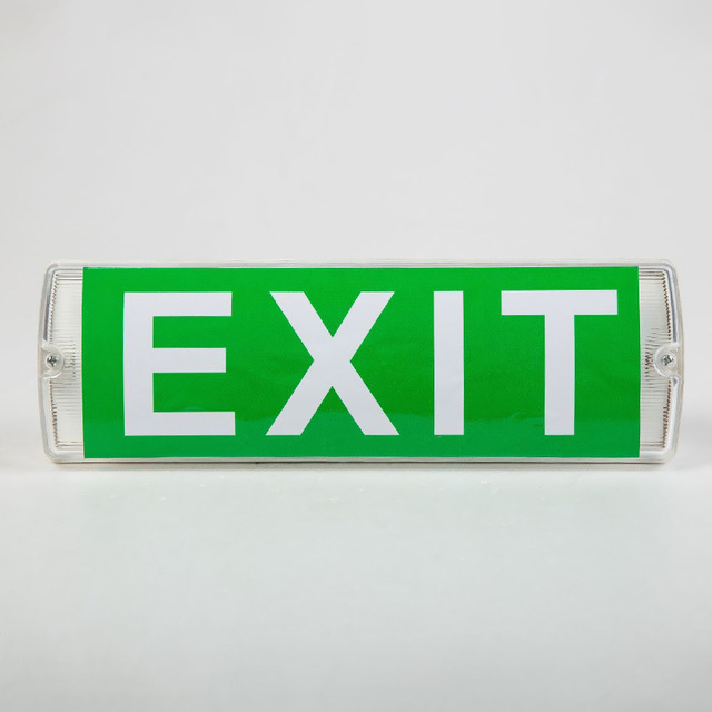 Exit Sign Emergency Light Rechargeable IP65 Waterproof Garage Bulkhead Emergency Lights Lighting Fixture Led Emergency Light