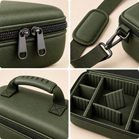Étui de pêche portable en EVA, protection rigide pour petits accessoires, intérieur réglable, couleur personnalisée, logo OEM