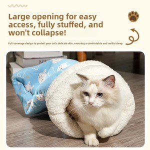 Cama e Saco de Dormir Portátil Semi-Fechado Holy Age para Gatos e Cães, Quente no Inverno e para Todas as Estações - Product Image 2