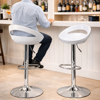 Tabouret de bar réglable en plastique SYT à siège rond, directement de l'usine, pour bar sur le toit, tabourets de bar pivotants pour bar lounge