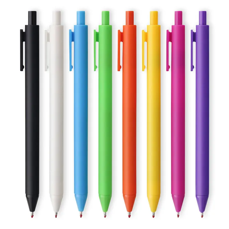 Stylo simple bon marché Stylo à bille cadeau promotionnel Stylo à bille en plastique imprimé de logo imprimable personnalisé