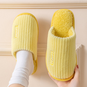 Breathable Warm Canvas Cotton Velvet Lazy Shoes PVC Outsole Artificial Plush Lining Durable Flat Bottom Women Evergreen - Product Image 2