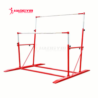 Barres asymétriques de gymnastique junior HAOGYM pour l'entraînement, avec tapis d'atterrissage, équipement de gymnastique pour les filles des clubs