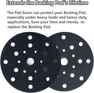 Tùy Chỉnh OEM 6 Inch 150 Mm Giao Diện Mềm Mại Miếng Bọt Biển Bảo Vệ Pad Với 21 Lỗ Và Móc Và Vòng Lặp Cho Xe Cơ Thể Đánh Bóng Miếng Đệm - Product Image 5