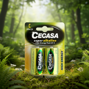 Batterie Cegasa Super Alcaline LR14 C ad alta energia, confezione da 2 - Product Image 3