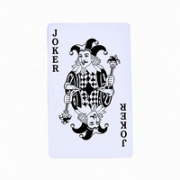 Jeu de cartes de poker en PVC imperméable ou en papier de haute qualité avec coins arrondis/formés, impression personnalisée pour divers thèmes et contenu