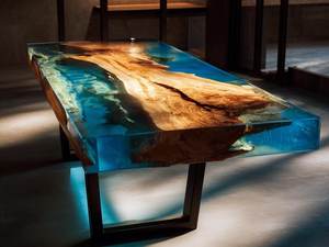 <b>Epoxy</b> Resin Wood <b>Coffee</b> <b>Table</b> with Stand Design <b>Epoxy</b> Resin River Wood <b>Coffee</b> <b>Table</b> Wholesale Unique Design Stylish - Product Image 6