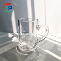 Mug à bière incassable et réutilisable de 420 ml, mug en plastique pour fête, 14 oz, en polycarbonate/Tritan/AS pour la bière