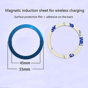 טבעת מדבקת מתכת עבור טעינה אלחוטית מגנט לטעינה אלחוטית iphone/xiaomi אוניברסלי הר צלחת הר - Product Image 2