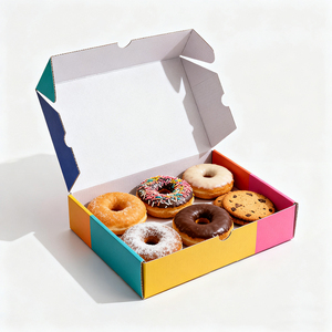 Tùy chỉnh bao bì bánh quy màu hồng thời trang mới-hộp Bánh quy nướng, bánh quế, hộp đóng gói bánh rán giòn - Product Image 3