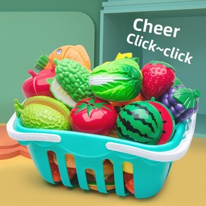 <span class=keywords><strong>Jouet</strong></span> de découpe de fruits en plastique, ensemble de <span class=keywords><strong>cuisine</strong></span> ludique unisexe pour enfants avec légumes et panier à gâteaux pour 0-3 ans - Product Image 3