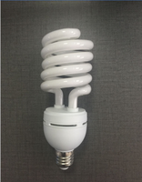 Lampe à économie d'énergie CFL E27 Demi-spirale 50W Blanc chaud doux 6000 heures AC 220V CRI 80 Garantie de 2 ans 60 Lm/W d'efficacité