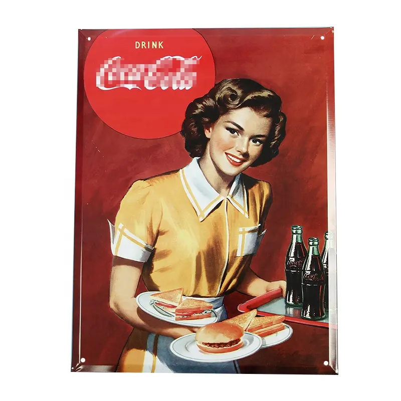 Carteles de lata de Metal en relieve personalizados, Impresión de logotipo, Retro, Vintage, gran oferta, fábrica de China