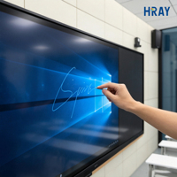 Tableau blanc interactif tactile HRAY 86 pouces, 32 Go, Android 11, pour l'éducation en classe, OEM ODM