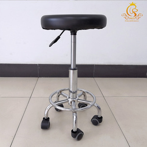 Tabouret de bar EUR PET, chaise de bar pivotante, chaise de salon de coiffure avec poulie, chaise de beauté pivotante, tabouret mobile noir pour médecin - Product Image 2