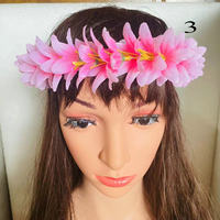 Bandeau fleur de soie Plumeria tropical artificiel hibiscus île tiare danse accessoires de fête vacances Festival célébrations