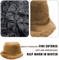 Wins Flying Gorro de Pescador de Piel Sintética a Cuadros para Mujer, Gorro Suave y Esponjoso Personalizado para Hombre, para Pesca, Esquí, Ciclismo