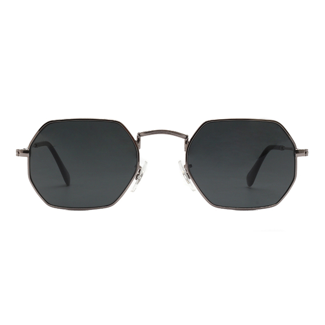 Unisex UV400 Hexagon Stainless Steel Fashion Classic Glasses Lenses Sunglasses Gafas De Sol De Lujo Occhiali Da Sole Zonnebril