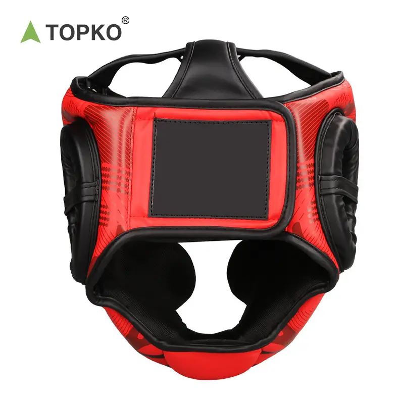 TOPKO personalizado boxe cabeça guarda confortável treinamento proteção boxe capacete
