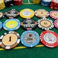 Fournisseurs chinois de jeux de 300 jetons de poker en céramique, fabricants de jetons de poker en céramique entièrement personnalisés