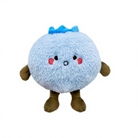 Peluche personnalisée OEM, unisexe, 2-4 ans, motif myrtille, super douce, avec rembourrage en coton PP et maille, jouets en peluche ODM