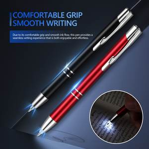 اقلام حبر معدنية LED خفيفة بشعار ترويجي حسب الطلب، اقلام حبر مدببة تعمل باللمس، اقلام حبر مضيئة، اقلام الممرضات المرحة - Product Image 3