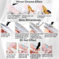 LILYCUTE Gel de Escultura 3D Transparente de 15ml, Gel para Uñas con Textura de Pudín, Gel Tallado 4D en Tubo, No Tóxico, Gel para Dibujar y Moldear