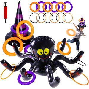 Premio gonfiabile anello di Halloween lancio gioco ragni e cappello da strega lancio bomboniere per bambini per Halloween - Product Image 5