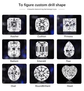 レッドリーフ卸売スーパーシャイニーIGIラボ成長ダイヤモンドファンシーカットスーパーシャイニーD VVS1 1CT 2CT CVD HPHTラボダイヤモンドジュエリー用 - Product Image 2