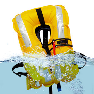 Giubbotto di salvataggio gonfiabile automatico 150N camera doppia per la sicurezza della pesca in barca degli adulti - Product Image 2