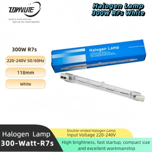 Tube de lampe de tungstène d'iode blanc de J118MM <span class=keywords><strong>300w</strong></span>, tube de lampe de tungstène d'halogène, tube de lampe solaire, lampe d'herbe, lampe de tungstène d'iode de <span class=keywords><strong>300W</strong></span> - Product Image 3