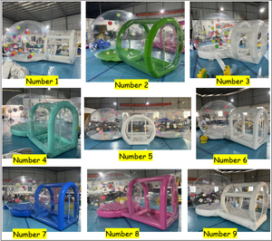 Burbujas Inflables Gigantes Dobles Casa de Burbujas Globos para Niños Tienda de Campaña Domo Inflable Doble Transparente para Fiesta - Product Image 4