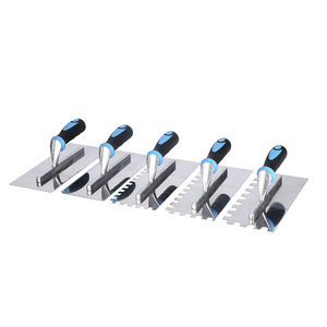 Truelle industrielle en acier inoxydable pour le dropshipping, lame plate de 11 pouces, pose de carrelage, enduit, plâtrage, travaux de ciment, racloir en plastique pour la maçonnerie - Product Image 1
