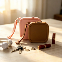 Pochette à monnaie en silicone à fermeture éclair, mini trousse de maquillage portable, étui à rouge à lèvres, écouteurs, clés, cartes, petit sac de rangement pour femmes - Vente chaude