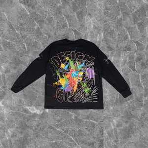 T-shirt surdimensionné pour homme en coton épais, sérigraphié vintage, délavé à l'acide - Product Image 3