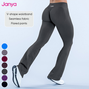 Leggings Deportivos Janya al por Mayor para <span class=keywords><strong>Mujer</strong></span>, Leggings con Efecto Levanta Glúteos, Cintura Elástica, Leggings de Gimnasio y Fitness, Pantalones de <span class=keywords><strong>Yoga</strong></span> sin Costuras - Product Image 3