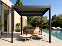 Pergola Bioclimatique Motorisée en Aluminium, Résistante à la Corrosion, Installation Facile, Toit à Lames Orientables, Idéale pour Jardin et Cour – Meilleure Vente au Royaume-Uni