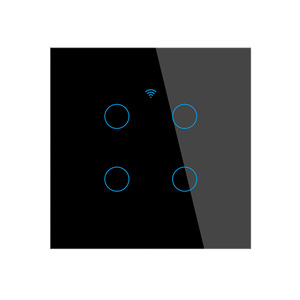 Interruptor de Pared Táctil Inteligente WiFi Tuya con Certificación CE FCC RoHS, 4 Canales, 100-240V, Compatible con Alexa, Control de Iluminación para Hogar Inteligente PST-TY-<span class=keywords><strong>E4</strong></span> - Product Image 1