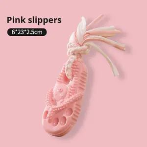 Eco Friendly TPR corda di masticazione giocattolo di distribuzione di cibo bastone palla interattiva per la pulizia dei denti giocattoli per la noia sollievo - Product Image 6