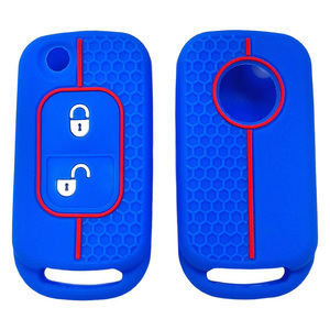 Housse de clé de voiture en silicone pour <span class=keywords><strong>Mercedes</strong></span> Benz C S M ML E Flip Remote Key Shell Fob <span class=keywords><strong>Protection</strong></span> 2 Boutons - Product Image 4