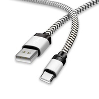 Câble de données USB Type C tressé en nylon de 3 m à charge rapide, nouvelle tendance, grande qualité, pour téléphone portable – Vente chaude
