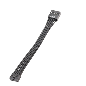สายอะแดปเตอร์ Angitu Dupont Industrial 2Pin แบบ USB 9Pin สำหรับคอมพิวเตอร์  หุ้มด้วย PVC  ตัวนำทองแดงชุบดีบุก  ความยาว 100 มม. 12V - Product Image 1