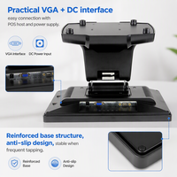 Moniteur tactile HD 15 pouces anti-poussière et étanche, résolution 1024*768, idéal pour les supermarchés – Vente directe usine