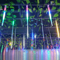 Guirlandes lumineuses LED imperméables pour l'extérieur, effet pluie de météores, double face, décoratives, clignotantes, pour Noël