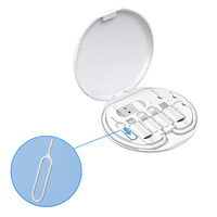 Kit de rangement pour câbles de données 6-en-1 Mini Type-C USB en plastique blanc 2026 pour l'extérieur