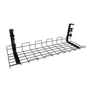 Versatile <b>Black</b> Cord Organizer Clip-On Cable Storage With Wire Mesh For <b>Desk</b> And Home <b>Office</b> Assembly - Product Image 1