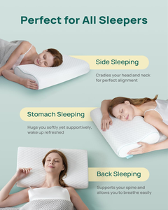 Oreiller orthopédique ergonomique à contour réglable pour le dos et le ventre, idéal pour dormir sur le côté - Product Image 3